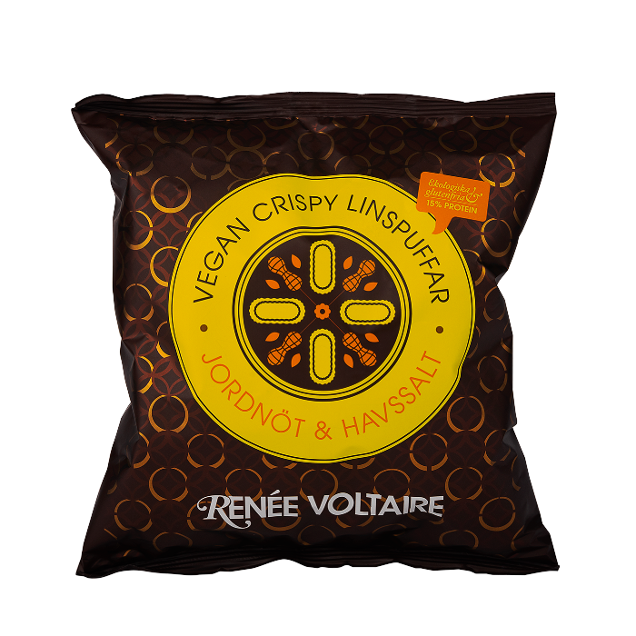 Vegan Crispy Linspuffar - Jordnöt & Havssalt