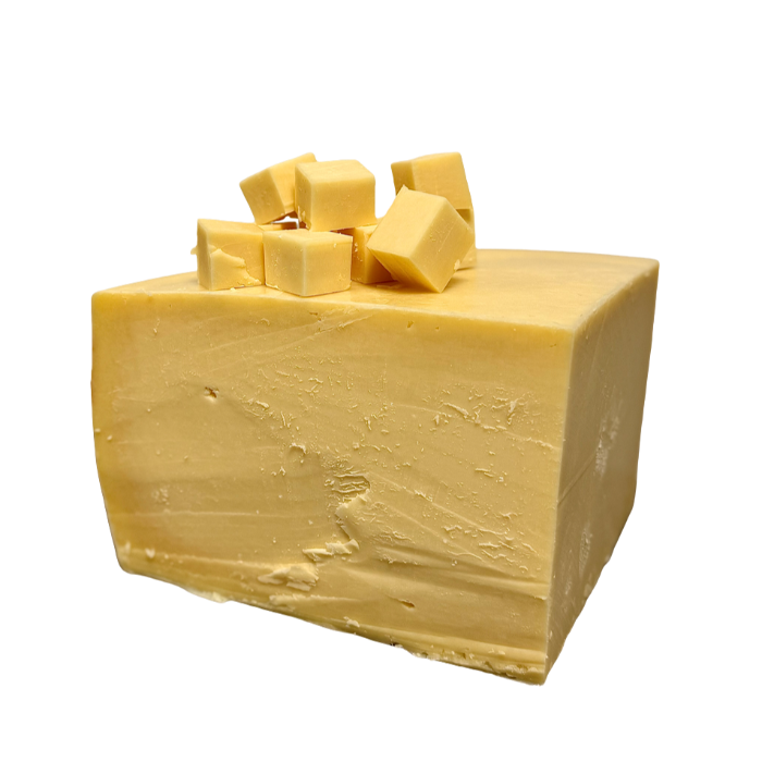 Skånsk Grottost långlagrad, delad i konsumentpack