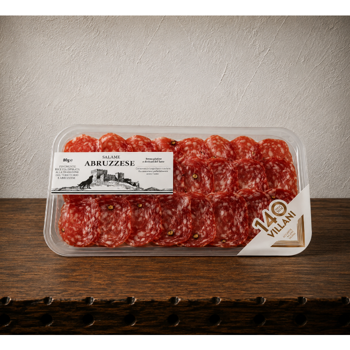 Salami Abruzzese skivad 80g Villani