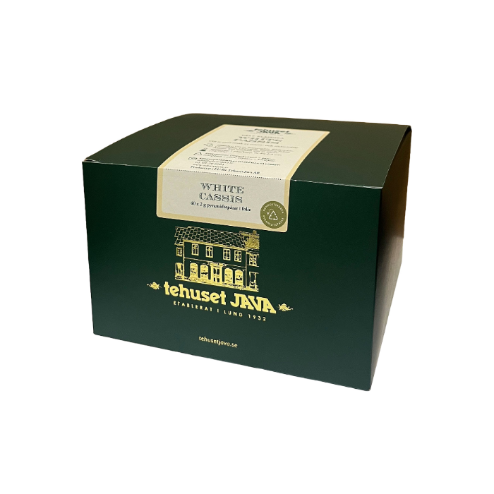 White Cassis 40-pack tepåsar i folie