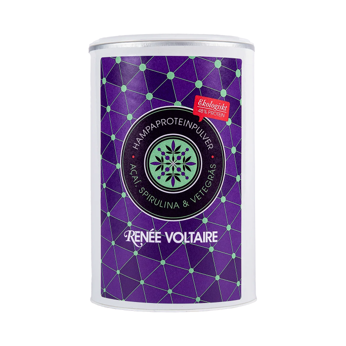 Hampaproteinpulver - Acai, Spirulina & Vetegräs 400g EKO (6)