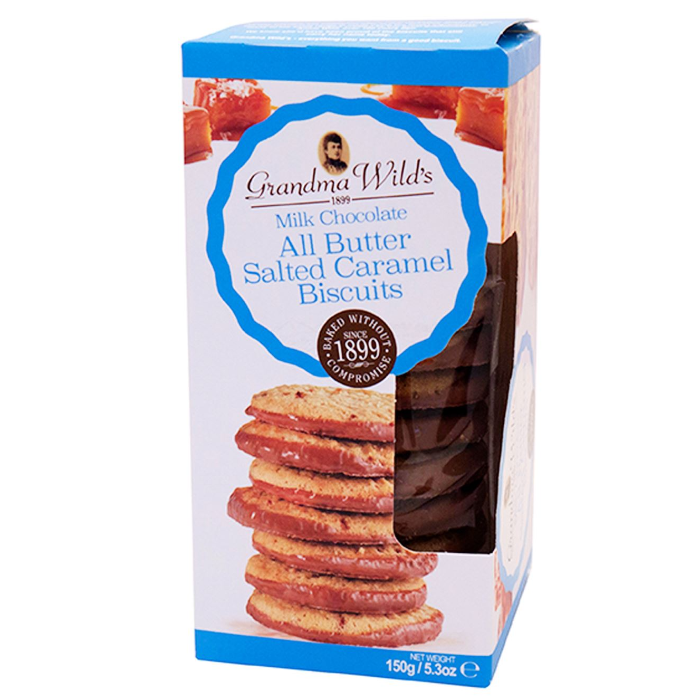 Grandma Wild's Milk Chocolate All Butter Salted Caramel Biscuits
