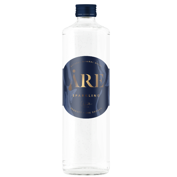 Sparkling 750ml Glasflaska Naturligt Mineralvatten