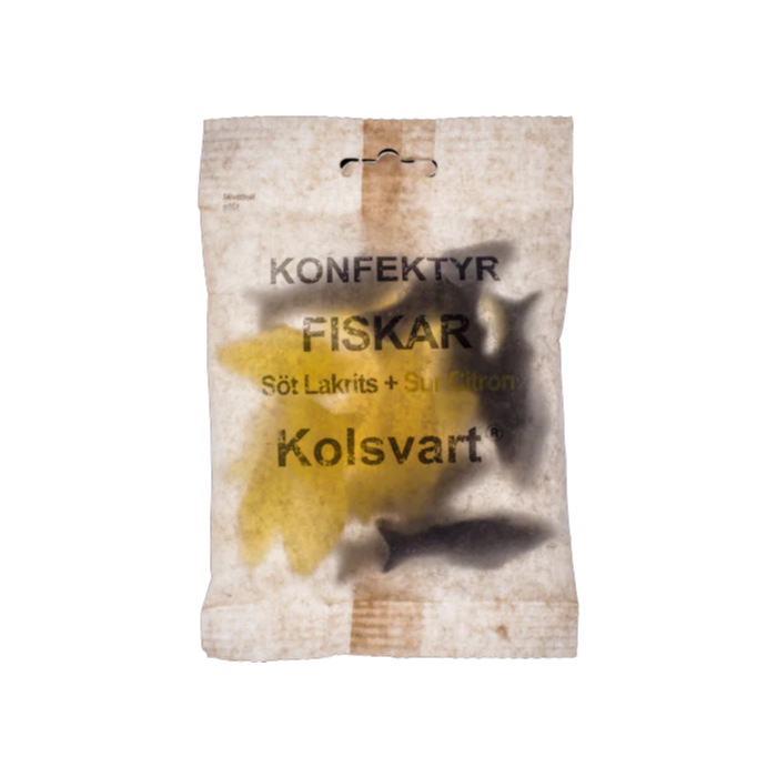 Kolsvart Lakrits Söt + Sur Citron