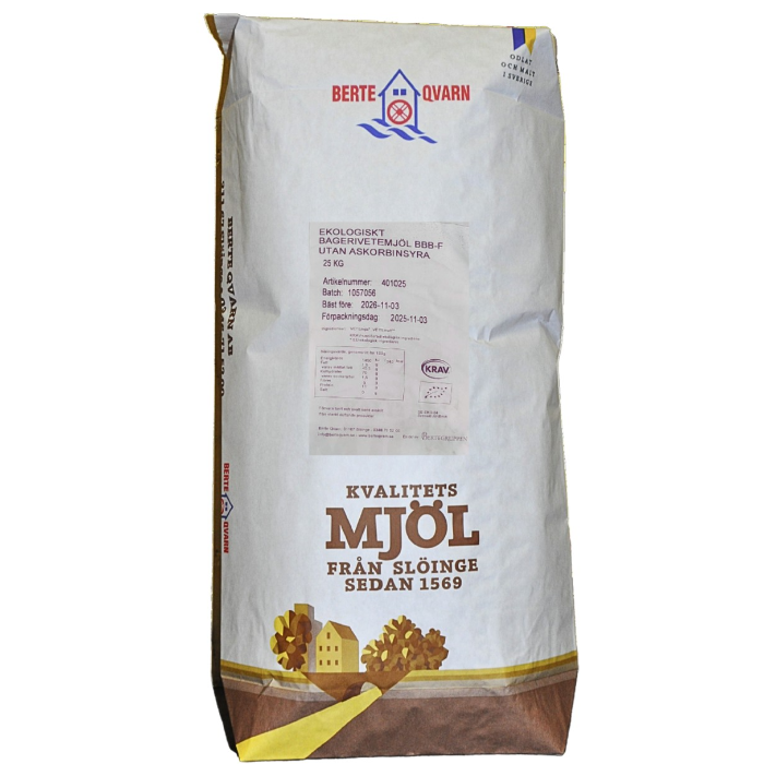 Mjöl Bagerivete EKO (BerteQvarn - 25kg)