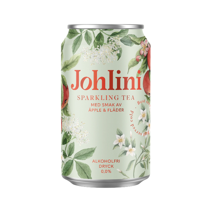 Sparkling tea Äpple & Fläder 330 ml brk