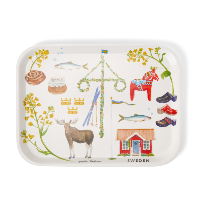 Tehuset Java Sweden Bricka 27x20cm