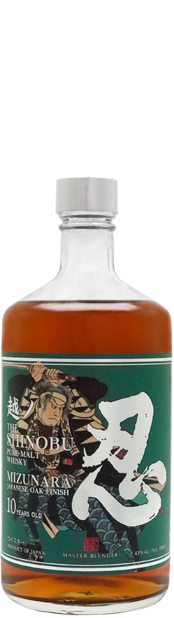 Shinobu 10 Years Old Pure Malt Whisky Mizunara Oak Finish