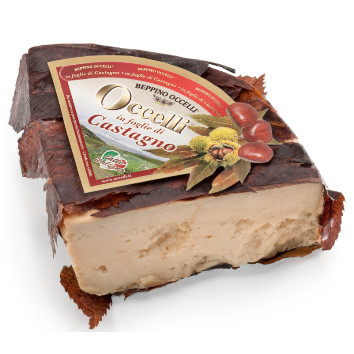 Occielli in castagn, får/komjölk i kastanjeblad ( Giolito - 1,5 kg)