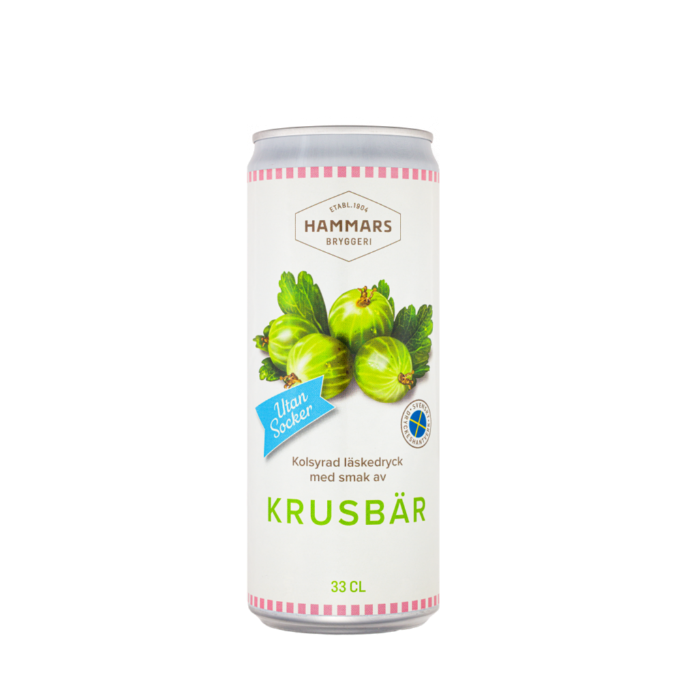 Krusbär Utan Socker 33cl Burk