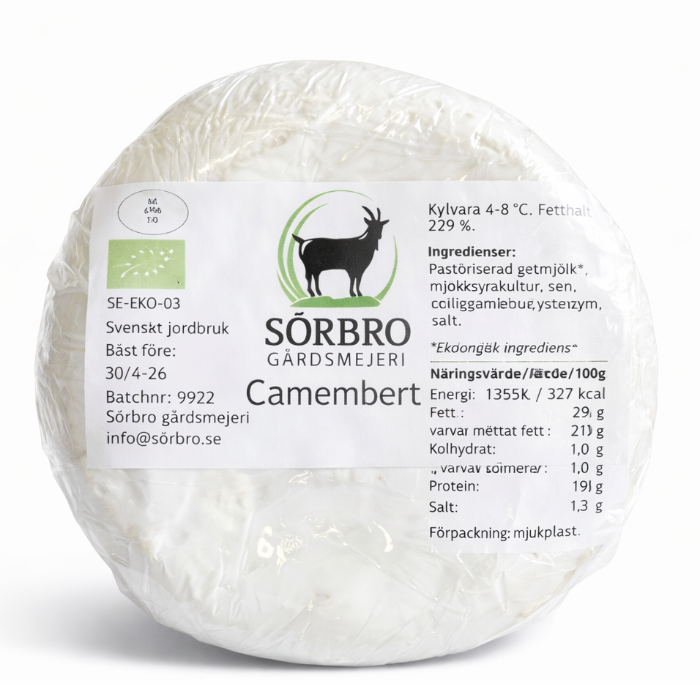 Camembert, get   ca 200g Sörbro