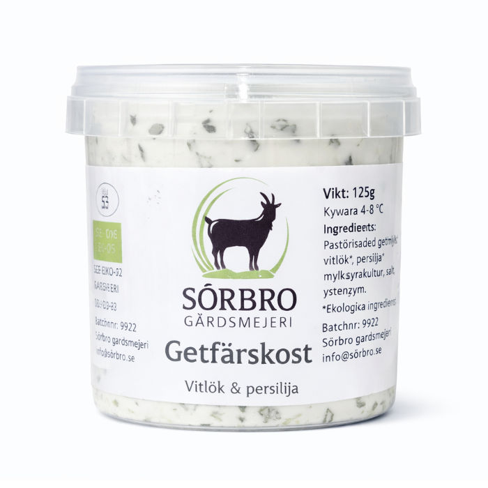 Getfärskost Smaksatt ( Sörbro - 2,2 kg)