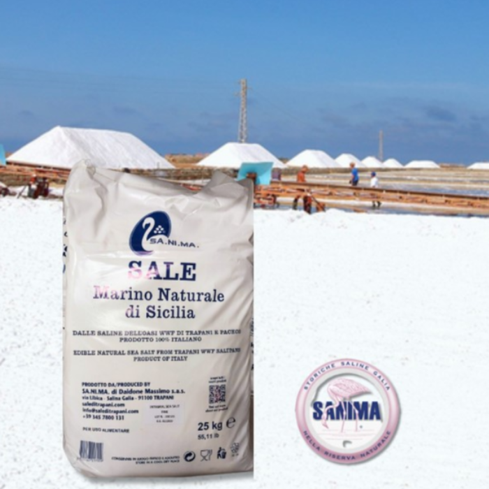 Oraffinerat Finsalt (Sanima - 25 kg säck)