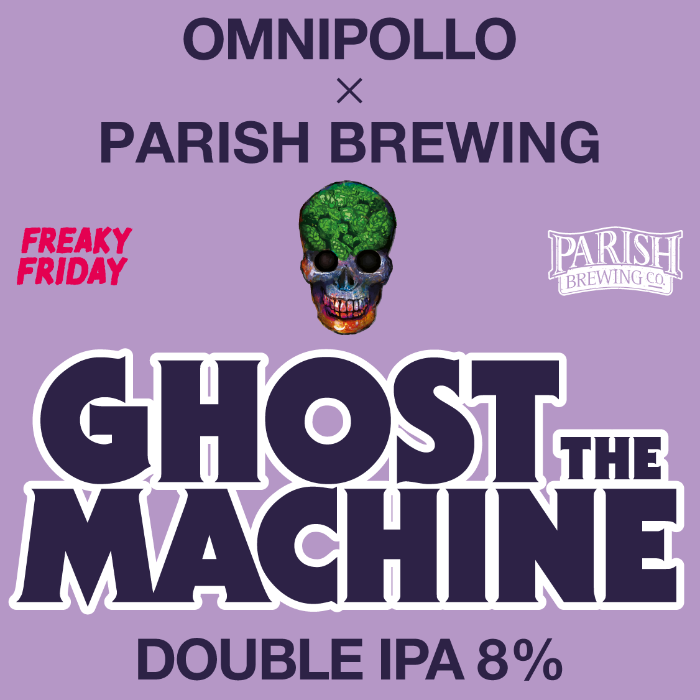 Omnipollo x Parish Brewing, Ghost in the Machine Freaky Friday DIPA 8,0% (Fat 20L)