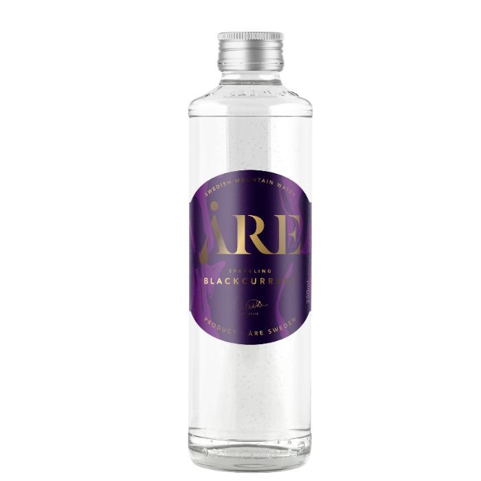 Åre Water - Kolsyrat Blackcurrant 350ml Glasflaska
