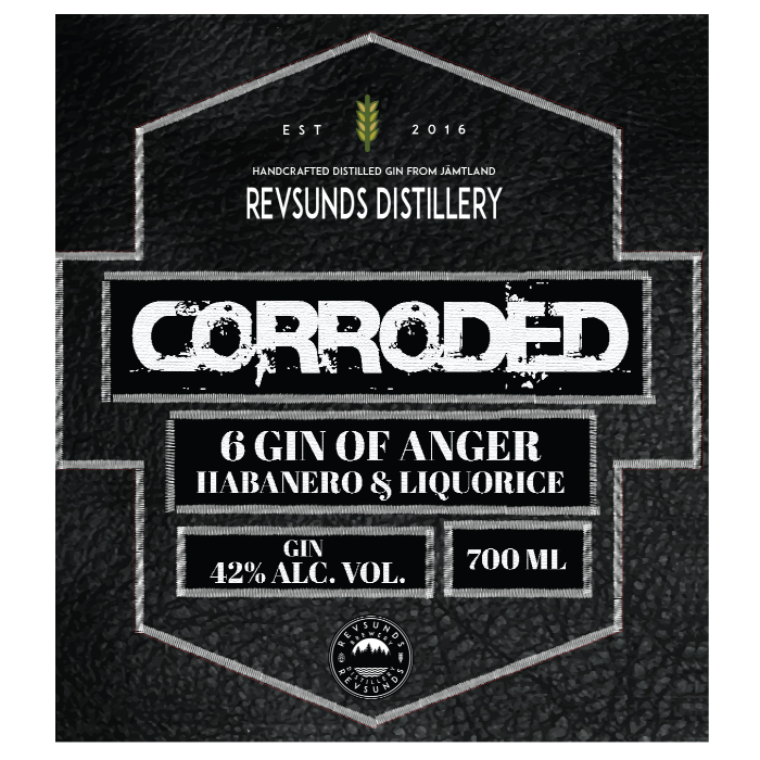 Corroded 6 Gin of Anger Gin 42% 700ml