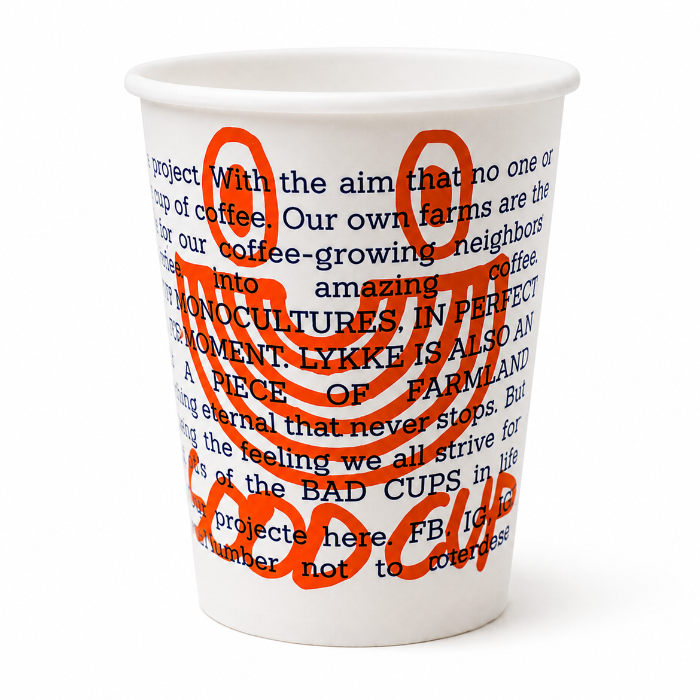 Pappersmugg TA 8oz LYKKE 2025 2700st/krt