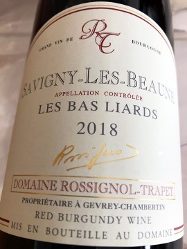 2017 Regis Rossignol Savigny les Beaune Lieu dit "Les Bas Liards"