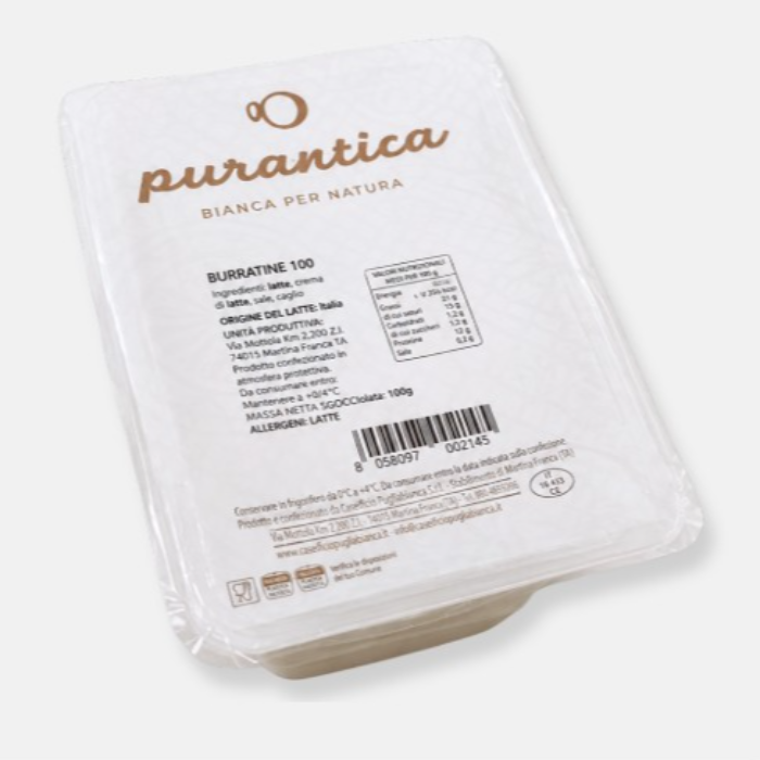 Burrata 3x100g, 2,4kg/krt Purantica