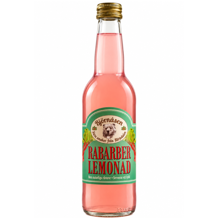 Rabarberlemonad , stilla 330 ml flaska