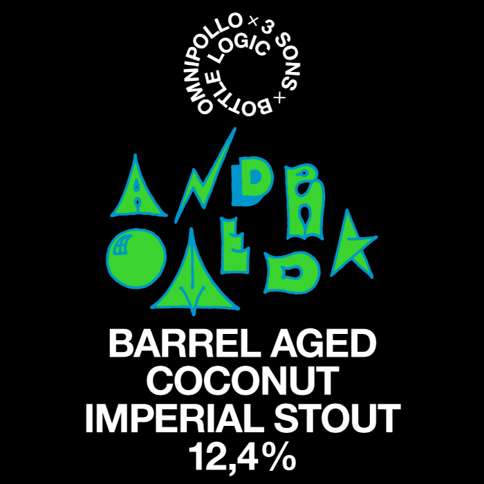 Omnipollo x 3 Sons x Bottle Logic, Andromeda 2026 Aged Imperial Coconut Stout 12.4% (Fat 10L)