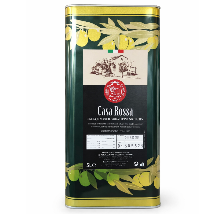 Extra jungfru Olivolja , Casa Rossa Casino Re - 5 lt)