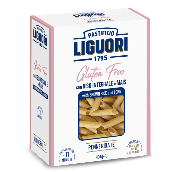 Penne Rigate Glutenfri , 4kg/krt (Liguori)