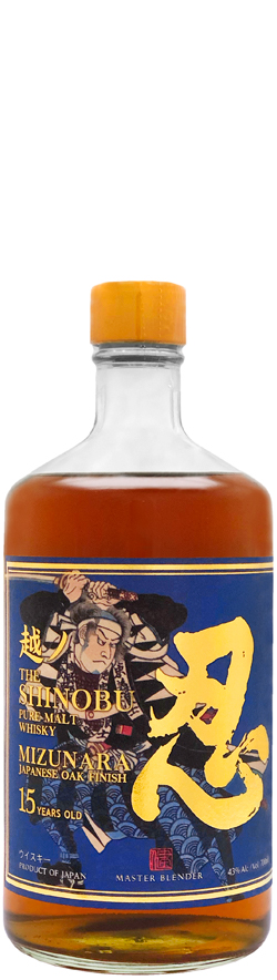 Shinobu 15 Years Old Pure Malt Whisky Mizunara Oak Finish