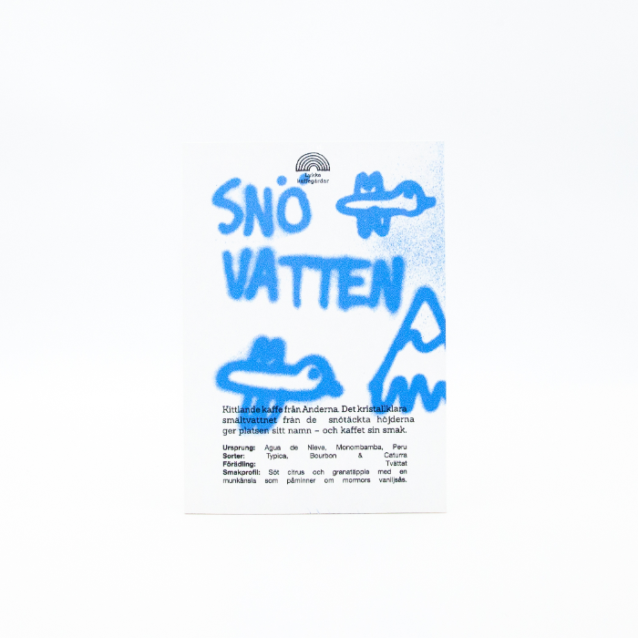 Skylt A5 Snövatten