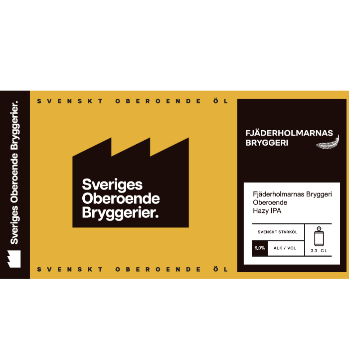 Fjäderholmarnas - Oberoende Hazy IPA (Fat 30 l)