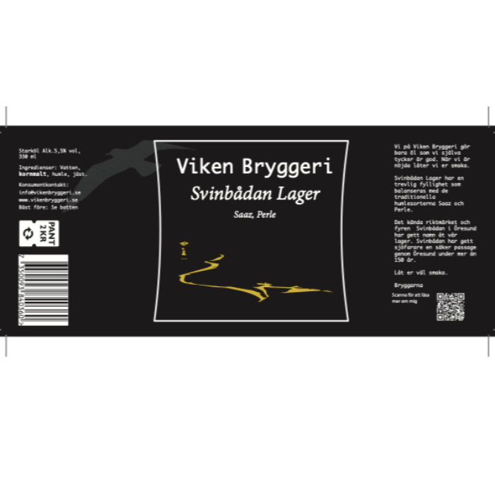 Svinbådan Lager 5.5 % 30 L Fat, - S-koppling