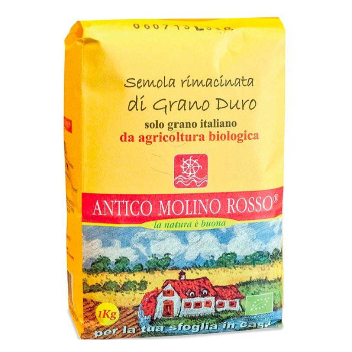 Semola di grano duro rimacinata EKO ( Molino rosso - 1 kg)
