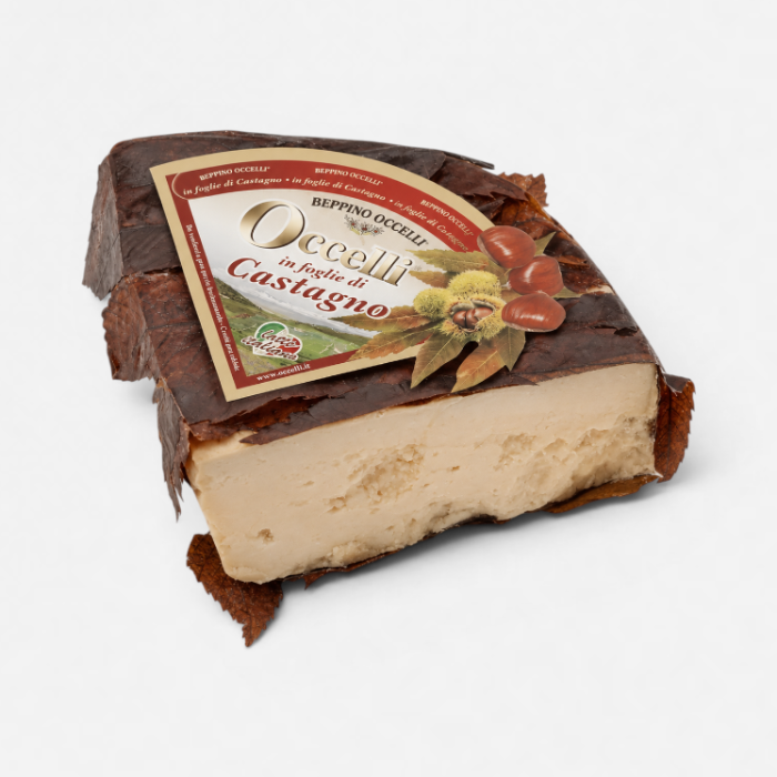 Occielli in castagn, får/komjölk i kastanjeblad ( Giolito - 1,5 kg)