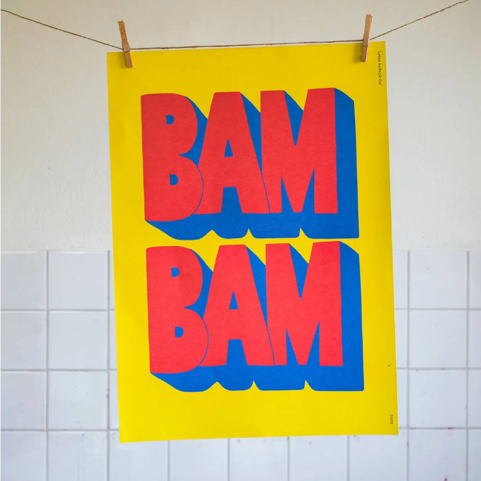 Affisch BAM BAM 50x70