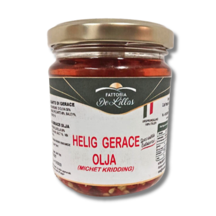 Stark chili i olja (De Lillas) - Olio Santo 180gr