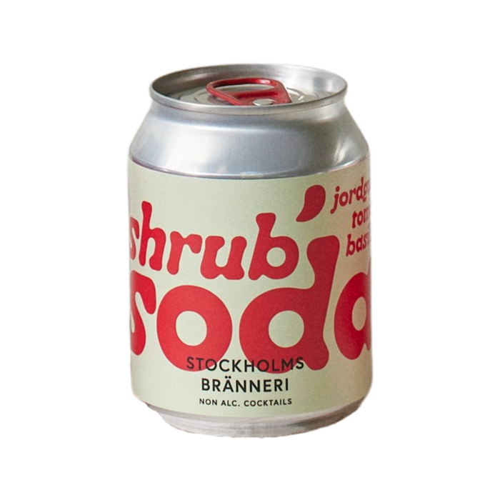 Schrub Soda Jordgubbe, Tomat, Basilika