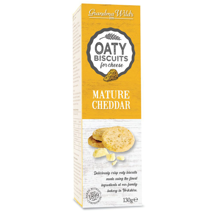 Grandma Wild's Oaty Biscuits Mature Cheddar