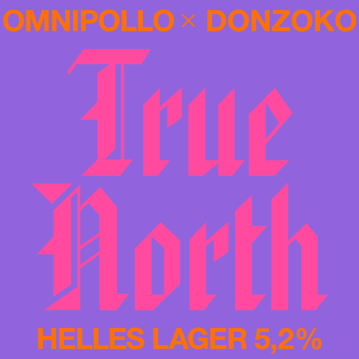 Omnipollo x DONZOKO, True North, Helles Lager 5.2% (Fat 20L)