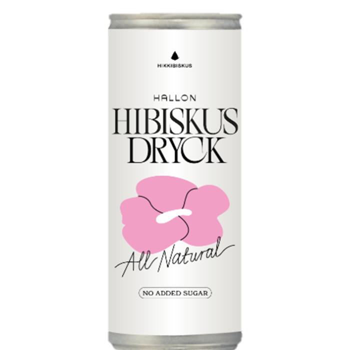 Hibiskus dryck kolsyrat - Hallon