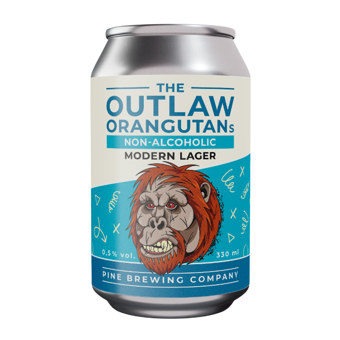 The Outlaw Orangutang's Non alcoholic modern lager