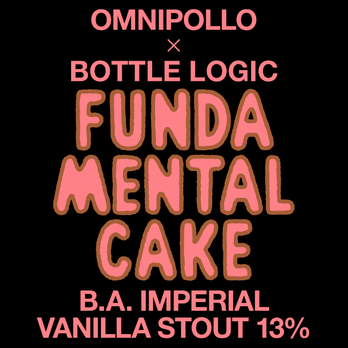 Omnipollo x Bottle Logic, Fundamental Cake Barrel Aged Imperial Vanilla Stout 13,0% (Fat 10L)
