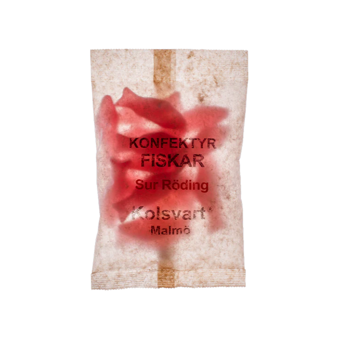Kolsvart Konfektyr Sura Rödingen 120 g