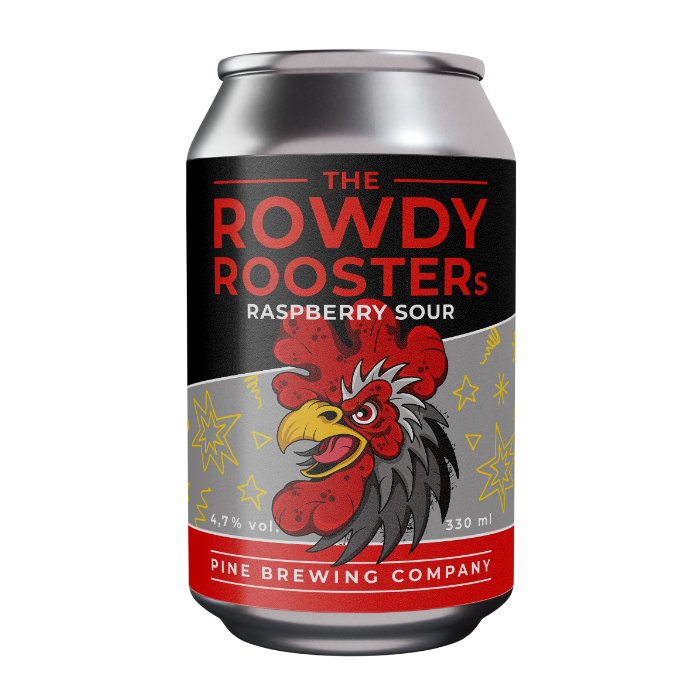 The Rowdy Rooster's Raspberry Sour (Burk 330 ml)