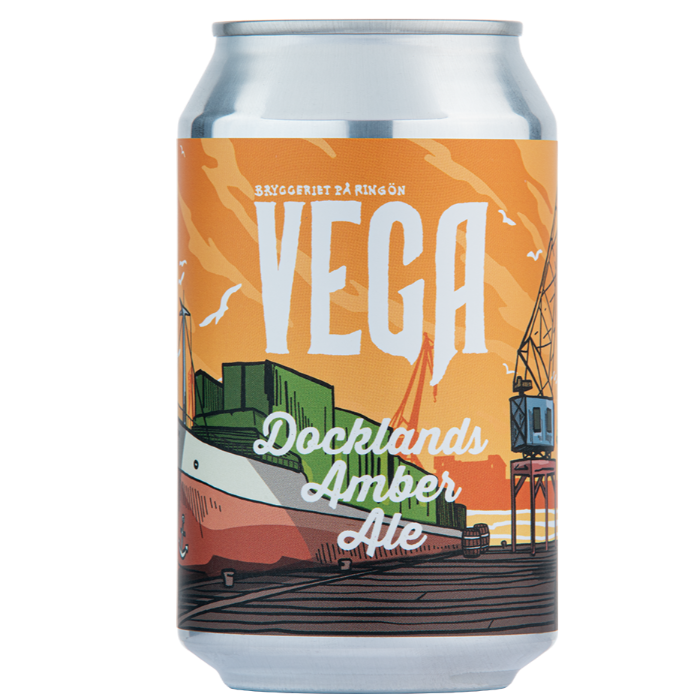 Vega Bryggeri Docklands Amber Ale 3,5% 33 cl burk