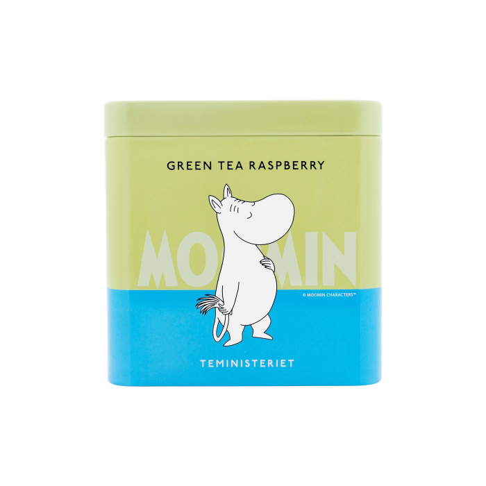 MOOMIN GREEN TEA RASPBERRY TIN