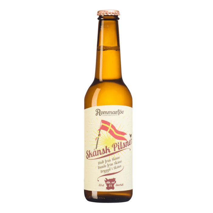 Remmarlöv Skånsk Pilsner 5%, 33 cl, 20 fl
