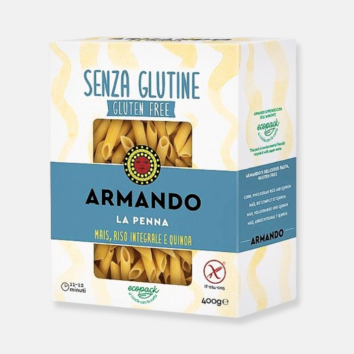 Penne Glutenfri, 12x 400g/krt. Armando