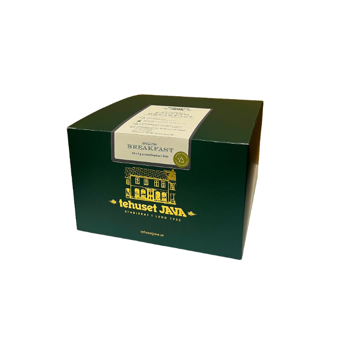 English Breakfast 40-pack tepåsar i folie