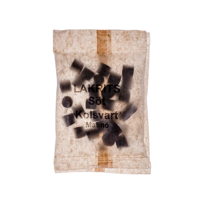 Kolsvart Lakrits Söt 120 g