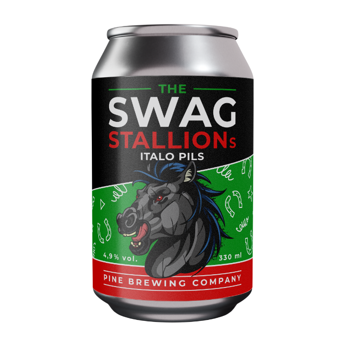 The Swag Stallion Italo pils 33 cl burk gluten free